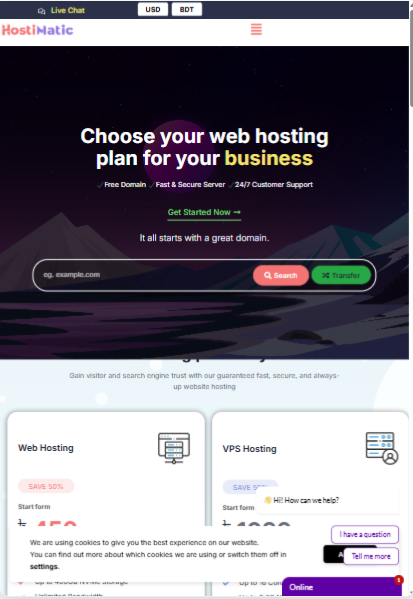 Hostimatic - Tablet