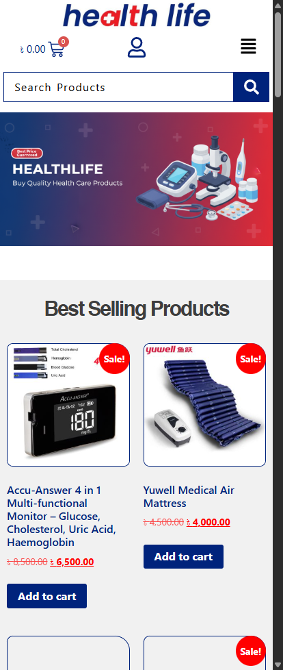 Health Life – Medical & Healthcare E-Commerce - Mobile