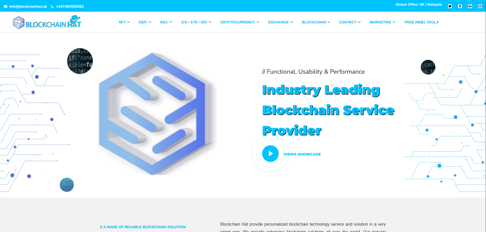 Blockchain Hat – Enterprise Blockchain Service Agency