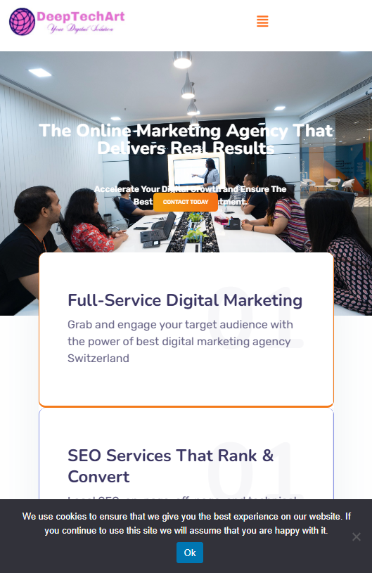 DeepTechArt – Digital Marketing Agency Switzerland - Tablet