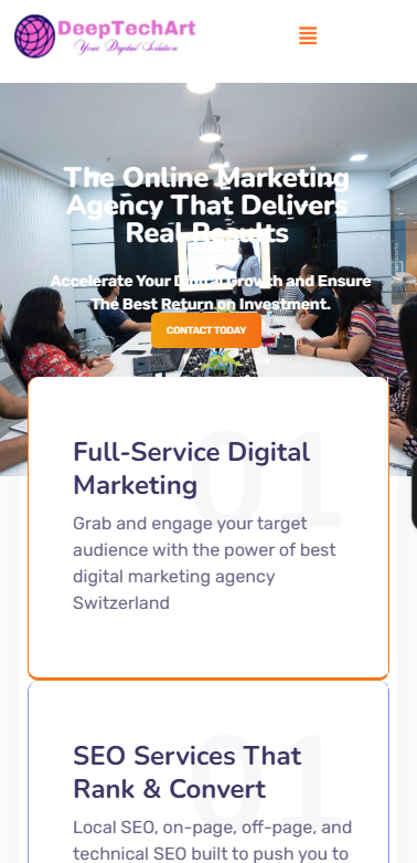 DeepTechArt – Digital Marketing Agency Switzerland - Mobile